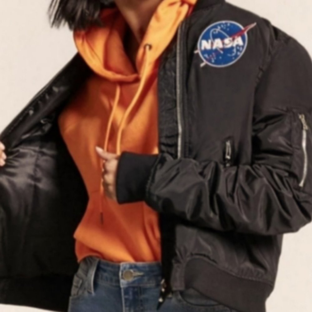 NASA Black Bomber Jacket